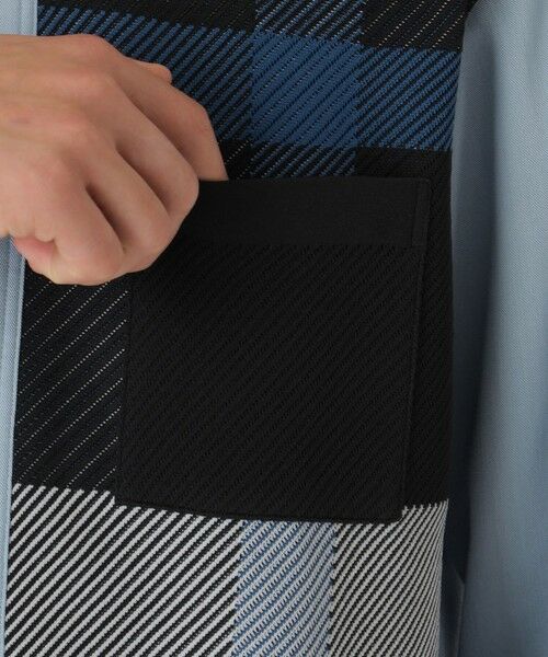 BLUE LABEL / BLACK LABEL CRESTBRIDGE / ブルーレーベル / ブラックレーベル・クレストブリッジ シャツ・ブラウス | デニムライクニットドッキングシャツ | 詳細5