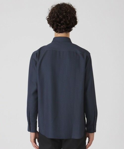 BLUE LABEL / BLACK LABEL CRESTBRIDGE / ブルーレーベル / ブラックレーベル・クレストブリッジ シャツ・ブラウス | デニムライクニットドッキングシャツ | 詳細10