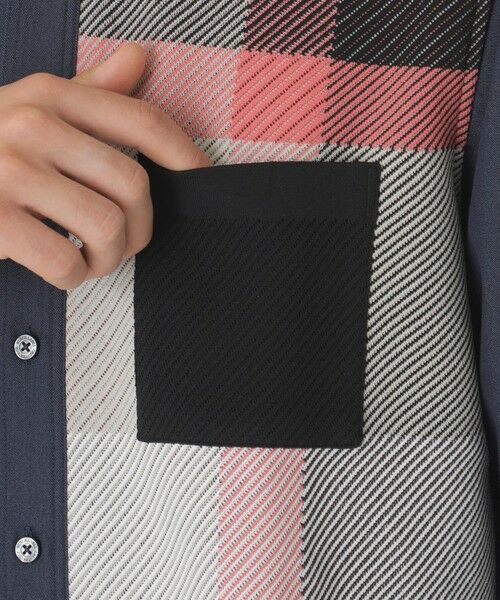 BLUE LABEL / BLACK LABEL CRESTBRIDGE / ブルーレーベル / ブラックレーベル・クレストブリッジ シャツ・ブラウス | デニムライクニットドッキングシャツ | 詳細11