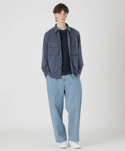 BLUE LABEL / BLACK LABEL CRESTBRIDGE / ブルーレーベル / ブラックレーベル・クレストブリッジ  シャツ・ブラウス | 【BRIT】ブリーチサテンジャージーオフィサーシャツ | 詳細1