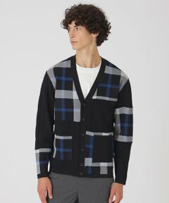 BLUE LABEL / BLACK LABEL CRESTBRIDGE / ブルーレーベル / ブラックレーベル・クレストブリッジ  ニット・セーター | パッチワークチェックカーディガン