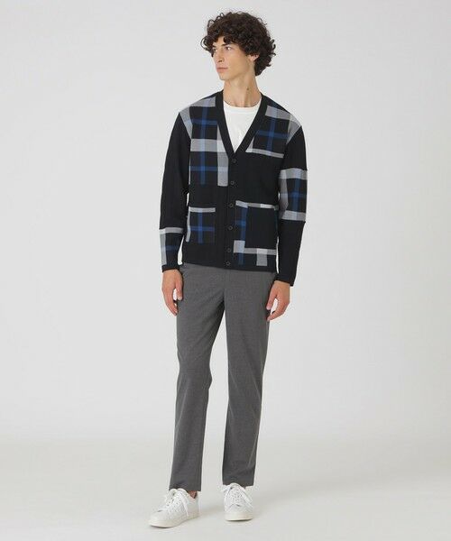 BLUE LABEL / BLACK LABEL CRESTBRIDGE / ブルーレーベル / ブラックレーベル・クレストブリッジ ニット・セーター | パッチワークチェックカーディガン | 詳細1