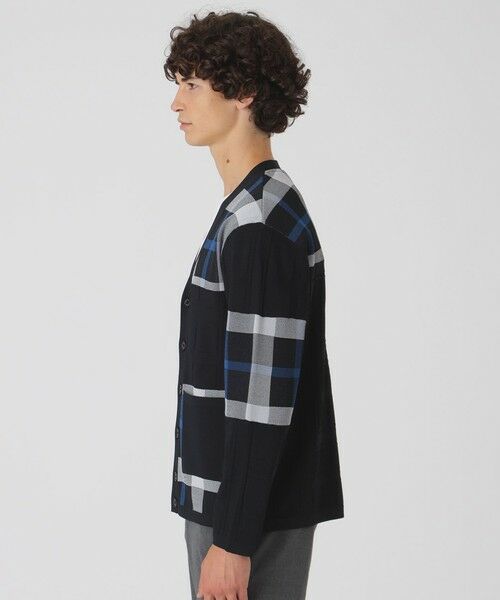 BLUE LABEL / BLACK LABEL CRESTBRIDGE / ブルーレーベル / ブラックレーベル・クレストブリッジ ニット・セーター | パッチワークチェックカーディガン | 詳細3
