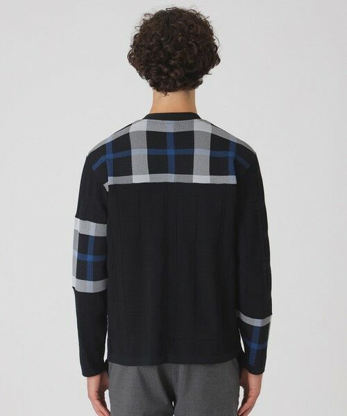 BLUE LABEL / BLACK LABEL CRESTBRIDGE / ブルーレーベル / ブラックレーベル・クレストブリッジ ニット・セーター | パッチワークチェックカーディガン | 詳細4
