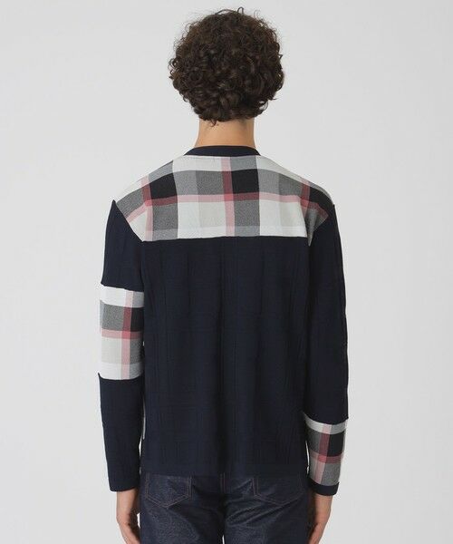 BLUE LABEL / BLACK LABEL CRESTBRIDGE / ブルーレーベル / ブラックレーベル・クレストブリッジ ニット・セーター | パッチワークチェックカーディガン | 詳細11