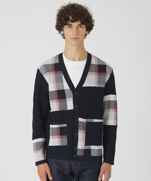 BLUE LABEL / BLACK LABEL CRESTBRIDGE / ブルーレーベル / ブラックレーベル・クレストブリッジ ニット・セーター | パッチワークチェックカーディガン | 詳細9