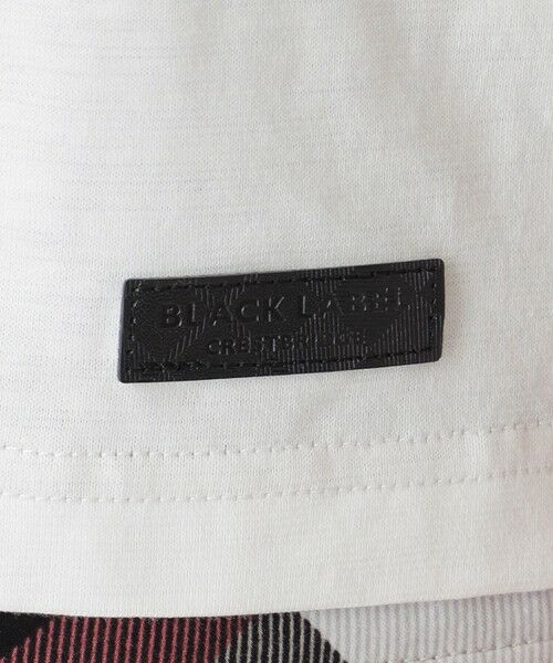 BLUE LABEL / BLACK LABEL CRESTBRIDGE / ブルーレーベル / ブラックレーベル・クレストブリッジ  カットソー | チェックレイヤードマーセライズスラブTシャツ | 詳細7