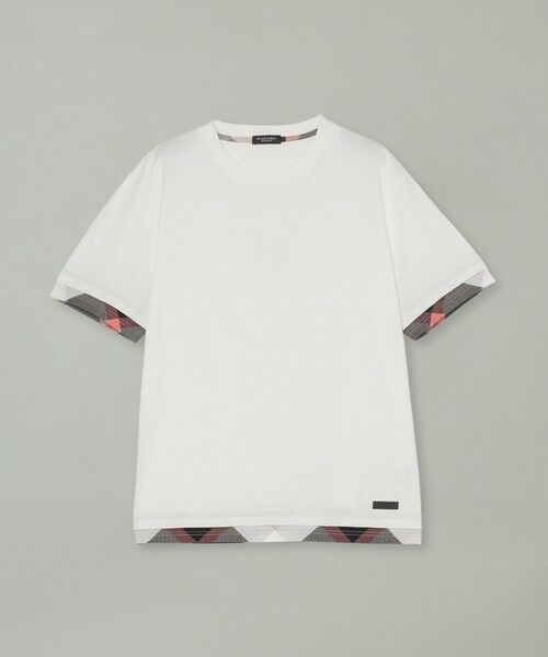 BLUE LABEL / BLACK LABEL CRESTBRIDGE / ブルーレーベル / ブラックレーベル・クレストブリッジ  カットソー | チェックレイヤードマーセライズスラブTシャツ | 詳細8