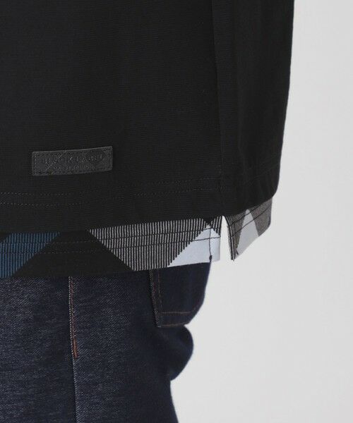 BLUE LABEL / BLACK LABEL CRESTBRIDGE / ブルーレーベル / ブラックレーベル・クレストブリッジ  カットソー | チェックレイヤードマーセライズスラブTシャツ | 詳細14