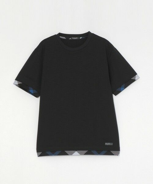BLUE LABEL / BLACK LABEL CRESTBRIDGE / ブルーレーベル / ブラックレーベル・クレストブリッジ  カットソー | チェックレイヤードマーセライズスラブTシャツ | 詳細16