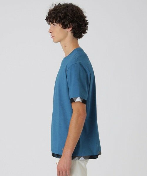 BLUE LABEL / BLACK LABEL CRESTBRIDGE / ブルーレーベル / ブラックレーベル・クレストブリッジ  カットソー | チェックレイヤードマーセライズスラブTシャツ | 詳細19