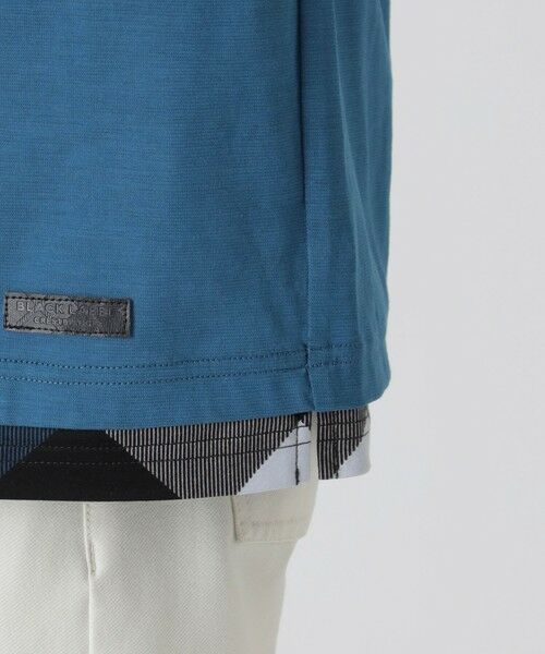 BLUE LABEL / BLACK LABEL CRESTBRIDGE / ブルーレーベル / ブラックレーベル・クレストブリッジ  カットソー | チェックレイヤードマーセライズスラブTシャツ | 詳細22