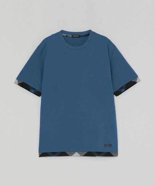 BLUE LABEL / BLACK LABEL CRESTBRIDGE / ブルーレーベル / ブラックレーベル・クレストブリッジ  カットソー | チェックレイヤードマーセライズスラブTシャツ | 詳細24