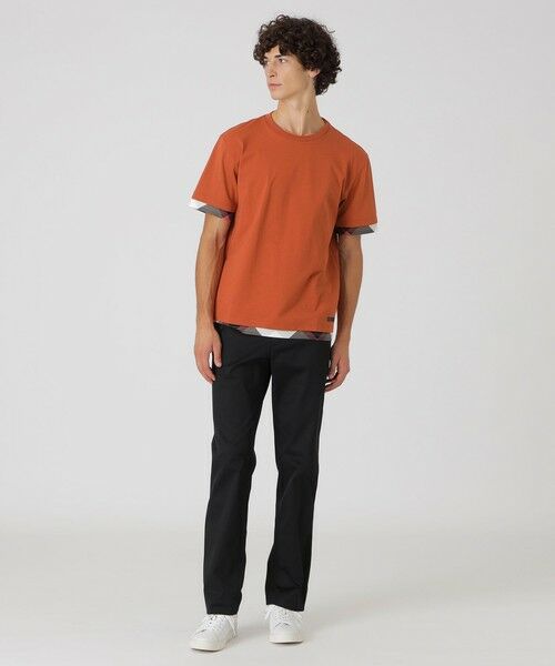 BLUE LABEL / BLACK LABEL CRESTBRIDGE / ブルーレーベル / ブラックレーベル・クレストブリッジ  カットソー | チェックレイヤードマーセライズスラブTシャツ | 詳細25