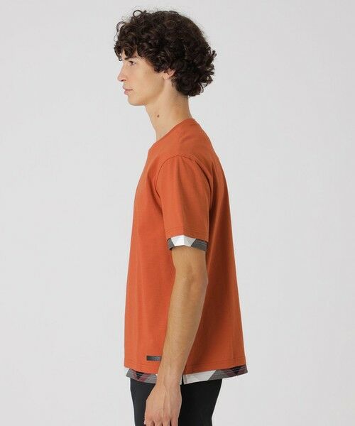 BLUE LABEL / BLACK LABEL CRESTBRIDGE / ブルーレーベル / ブラックレーベル・クレストブリッジ  カットソー | チェックレイヤードマーセライズスラブTシャツ | 詳細27