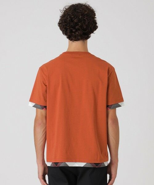 BLUE LABEL / BLACK LABEL CRESTBRIDGE / ブルーレーベル / ブラックレーベル・クレストブリッジ  カットソー | チェックレイヤードマーセライズスラブTシャツ | 詳細28