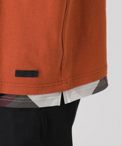 BLUE LABEL / BLACK LABEL CRESTBRIDGE / ブルーレーベル / ブラックレーベル・クレストブリッジ  カットソー | チェックレイヤードマーセライズスラブTシャツ | 詳細30