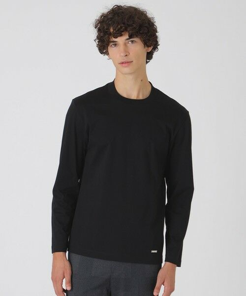 BLUE LABEL / BLACK LABEL CRESTBRIDGE / ブルーレーベル / ブラックレーベル・クレストブリッジ カットソー | マーセライズドレスカットソー(ブラック)