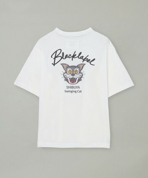 BLUE LABEL / BLACK LABEL CRESTBRIDGE / ブルーレーベル / ブラックレーベル・クレストブリッジ カットソー | 【一部店舗限定】SWINGING CATエンブロイダリーTシャツ | 詳細1