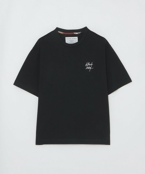 BLUE LABEL / BLACK LABEL CRESTBRIDGE / ブルーレーベル / ブラックレーベル・クレストブリッジ カットソー | 【一部店舗限定】SWINGING CATエンブロイダリーTシャツ(ブラック)