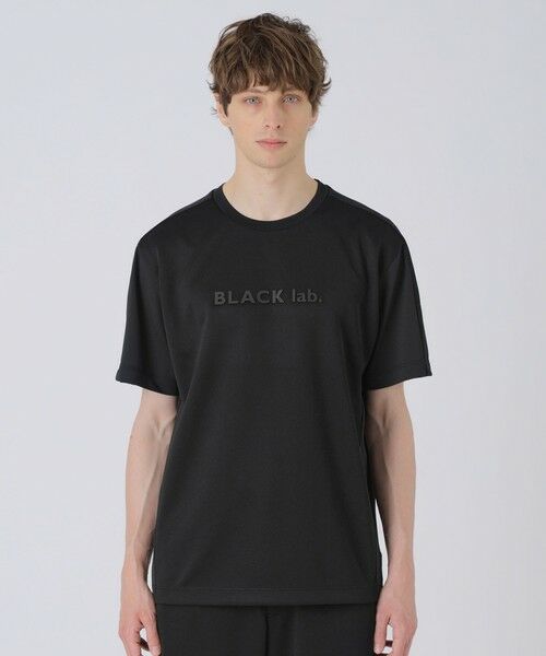 BLUE LABEL / BLACK LABEL CRESTBRIDGE / ブルーレーベル / ブラックレーベル・クレストブリッジ  カットソー | 【一部店舗限定】【AddElm】Add.02ロゴグラフィックTシャツ（ブラック）