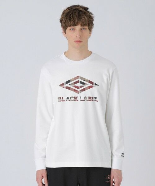 BLUE LABEL / BLACK LABEL CRESTBRIDGE / ブルーレーベル / ブラックレーベル・クレストブリッジ カットソー | 【WEB・一部店舗限定】【UMBROコラボ】ロゴグラフィックカットソー(オフホワイト1)