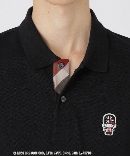 BLUE LABEL / BLACK LABEL CRESTBRIDGE / ブルーレーベル / ブラックレーベル・クレストブリッジ  カットソー | 【一部店舗限定】【ハローキティコラボ】クレストブリッジガーズマンキティワッペンポロシャツ | 詳細10
