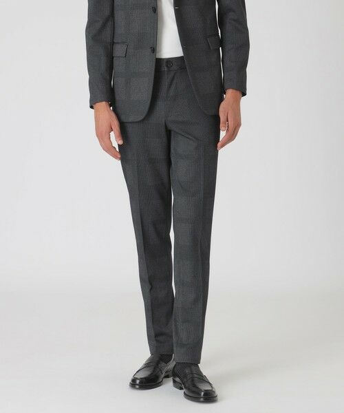 BLUE LABEL / BLACK LABEL CRESTBRIDGE / ブルーレーベル / ブラックレーベル・クレストブリッジ その他パンツ | ダブルフェイスシャドーチェックトラウザーズ(グレー3)
