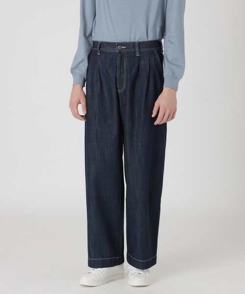BLUE LABEL / BLACK LABEL CRESTBRIDGE / ブルーレーベル / ブラックレーベル・クレストブリッジ その他パンツ | 【BRIT】ヘヴィーオンスデニムバレルパンツ(ネイビー1)