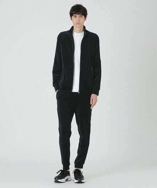 BLUE LABEL / BLACK LABEL CRESTBRIDGE / ブルーレーベル / ブラックレーベル・クレストブリッジ その他パンツ | 【BLACK lab.】ベロアジャージートラックパンツ | 詳細1