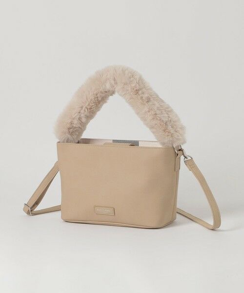BLUE LABEL / BLACK LABEL CRESTBRIDGE / ブルーレーベル / ブラックレーベル・クレストブリッジ  ショルダーバッグ | ファーハンドルミニショルダー（ベージュ1）
