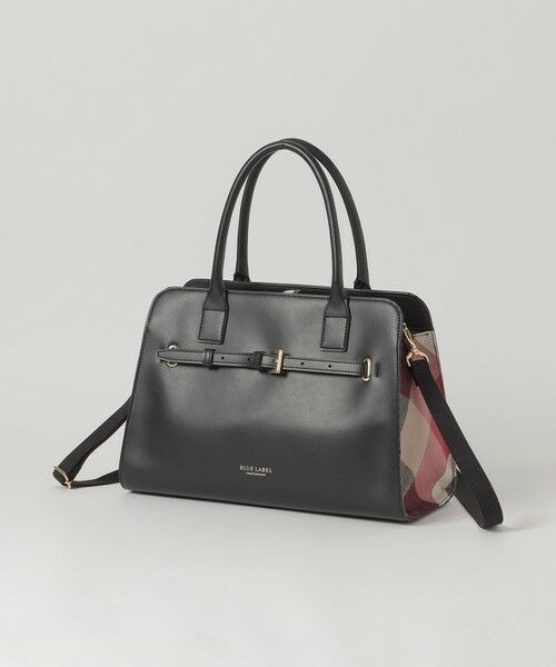 BLUE LABEL / BLACK LABEL CRESTBRIDGE / ブルーレーベル / ブラックレーベル・クレストブリッジ  ショルダーバッグ | フロントベルトトート（ブラック）