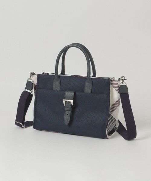 BLUE LABEL / BLACK LABEL CRESTBRIDGE / ブルーレーベル / ブラックレーベル・クレストブリッジ  ショルダーバッグ | フロントバックルミニトート（ネイビー3）