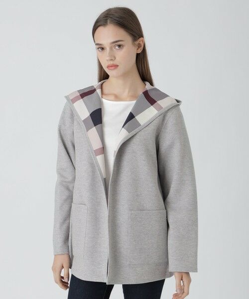 BLUE LABEL / BLACK LABEL CRESTBRIDGE / ブルーレーベル / ブラックレーベル・クレストブリッジ  その他アウター | リバーシブルダンボールコーディガン（グレー3）