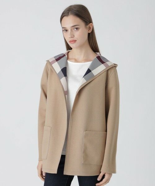 BLUE LABEL / BLACK LABEL CRESTBRIDGE / ブルーレーベル / ブラックレーベル・クレストブリッジ  その他アウター | リバーシブルダンボールコーディガン（ベージュ1）