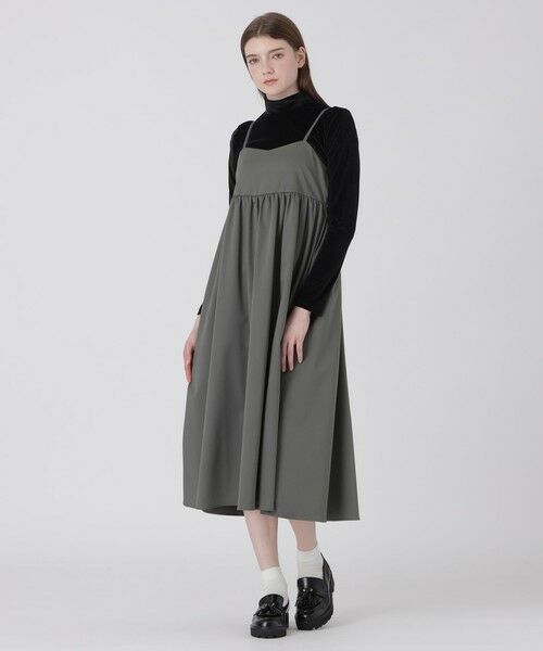 BLUE LABEL / BLACK LABEL CRESTBRIDGE / ブルーレーベル / ブラックレーベル・クレストブリッジ ドレス | キャミソールドレスセット(チャコールグレー1)