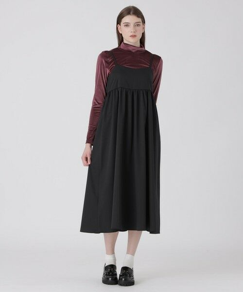 BLUE LABEL / BLACK LABEL CRESTBRIDGE / ブルーレーベル / ブラックレーベル・クレストブリッジ ドレス | キャミソールドレスセット(ブラック)
