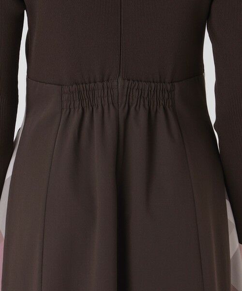 BLUE LABEL / BLACK LABEL CRESTBRIDGE / ブルーレーベル / ブラックレーベル・クレストブリッジ  ドレス | パーシャルチェックニットコンビドレス | 詳細4
