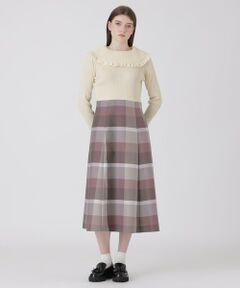 BLUE LABEL / BLACK LABEL CRESTBRIDGE / ブルーレーベル / ブラックレーベル・クレストブリッジ  ドレス | クレストブリッジチェックニットコンビドレス