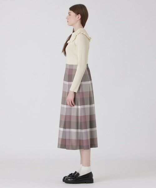 BLUE LABEL / BLACK LABEL CRESTBRIDGE / ブルーレーベル / ブラックレーベル・クレストブリッジ ドレス | クレストブリッジチェックニットコンビドレス | 詳細1