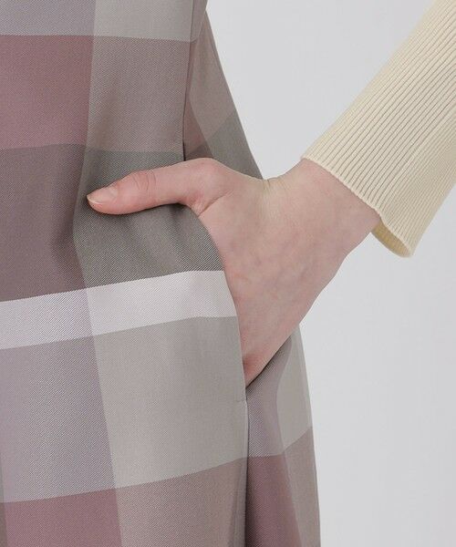 BLUE LABEL / BLACK LABEL CRESTBRIDGE / ブルーレーベル / ブラックレーベル・クレストブリッジ ドレス | クレストブリッジチェックニットコンビドレス | 詳細5