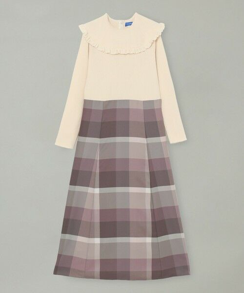 BLUE LABEL / BLACK LABEL CRESTBRIDGE / ブルーレーベル / ブラックレーベル・クレストブリッジ ドレス | クレストブリッジチェックニットコンビドレス | 詳細7