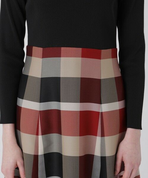BLUE LABEL / BLACK LABEL CRESTBRIDGE / ブルーレーベル / ブラックレーベル・クレストブリッジ ドレス | クレストブリッジチェックニットコンビドレス | 詳細10