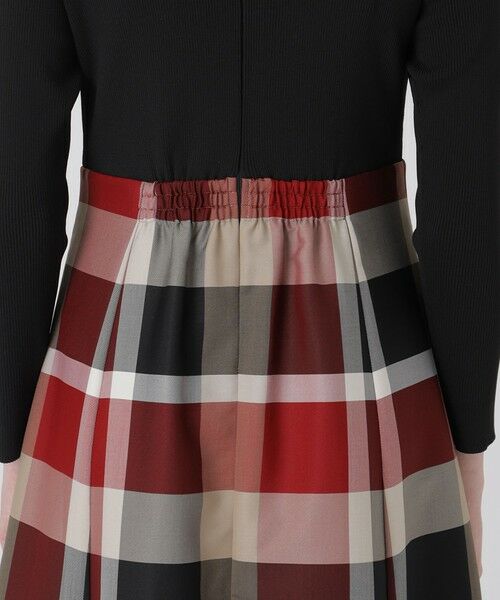 BLUE LABEL / BLACK LABEL CRESTBRIDGE / ブルーレーベル / ブラックレーベル・クレストブリッジ ドレス | クレストブリッジチェックニットコンビドレス | 詳細11