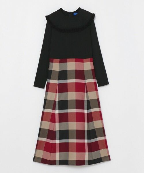 BLUE LABEL / BLACK LABEL CRESTBRIDGE / ブルーレーベル / ブラックレーベル・クレストブリッジ ドレス | クレストブリッジチェックニットコンビドレス | 詳細14