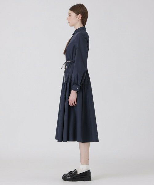 BLUE LABEL / BLACK LABEL CRESTBRIDGE / ブルーレーベル / ブラックレーベル・クレストブリッジ ドレス | ギャザーシャツドレス | 詳細1