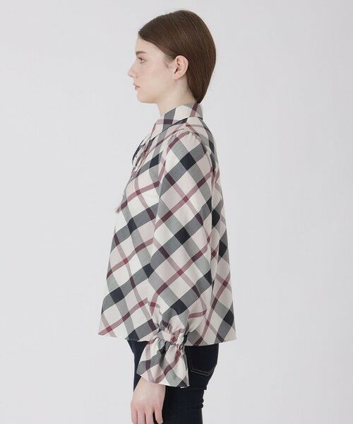 BLUE LABEL / BLACK LABEL CRESTBRIDGE / ブルーレーベル / ブラックレーベル・クレストブリッジ  シャツ・ブラウス | クレストブリッジチェックキャンディスリーブブラウス | 詳細11