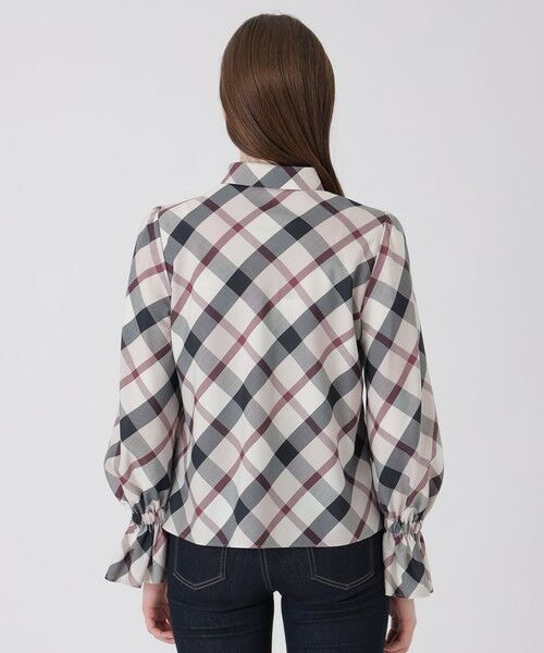 BLUE LABEL / BLACK LABEL CRESTBRIDGE / ブルーレーベル / ブラックレーベル・クレストブリッジ  シャツ・ブラウス | クレストブリッジチェックキャンディスリーブブラウス | 詳細12