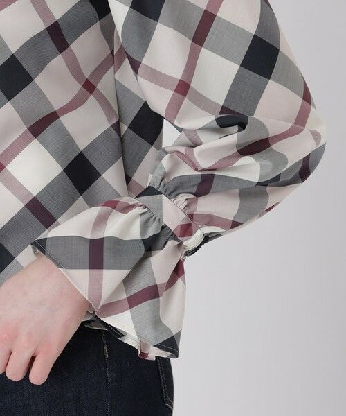 BLUE LABEL / BLACK LABEL CRESTBRIDGE / ブルーレーベル / ブラックレーベル・クレストブリッジ  シャツ・ブラウス | クレストブリッジチェックキャンディスリーブブラウス | 詳細14