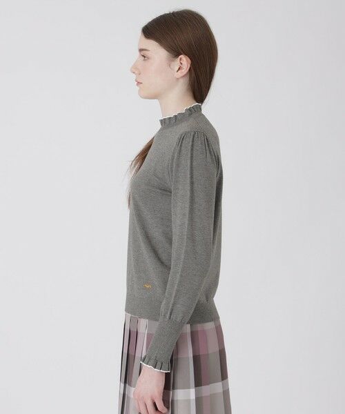 BLUE LABEL / BLACK LABEL CRESTBRIDGE / ブルーレーベル / ブラックレーベル・クレストブリッジ  ニット・セーター | フリルディテールニットプルオーバー | 詳細10